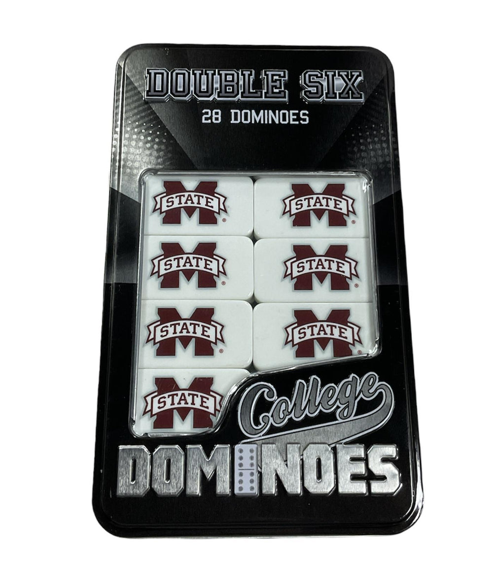 Mississippi State Double Six Dominoes Set