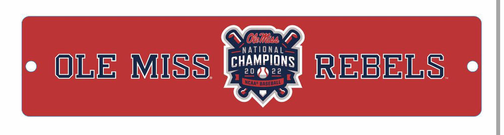 Ole Miss 2022 National Champions Street Sign