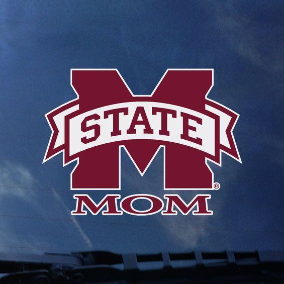 Color Shock Mississippi State University Mom Decal for Cars