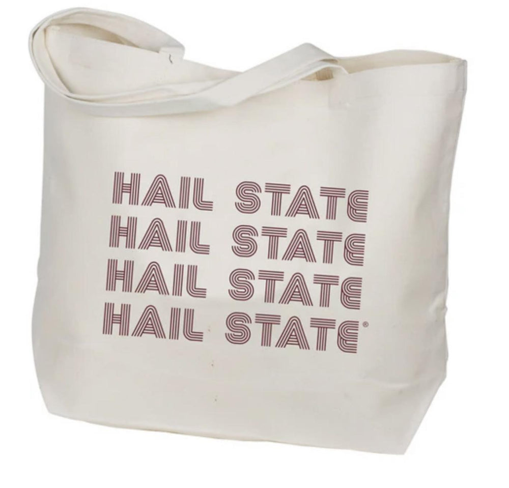 Canvas Hail State Bag - Mississippi State Tailgate Supplies