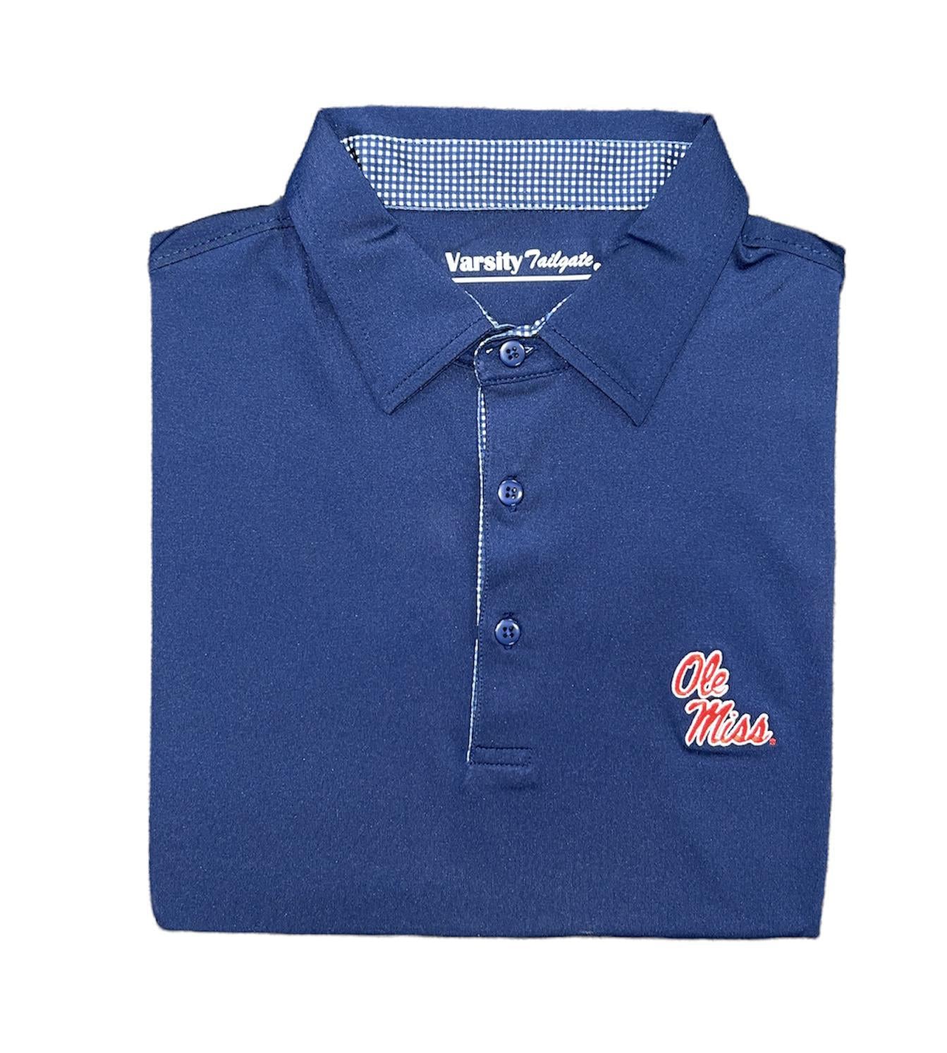 Varsity Tailgate Men's Navy Polo - Ole Miss