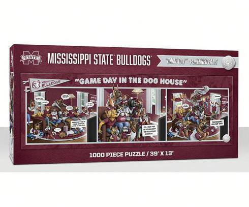 You The Fan Mississippi State 1000 Piece Puzzle - Game Day In The Dog House