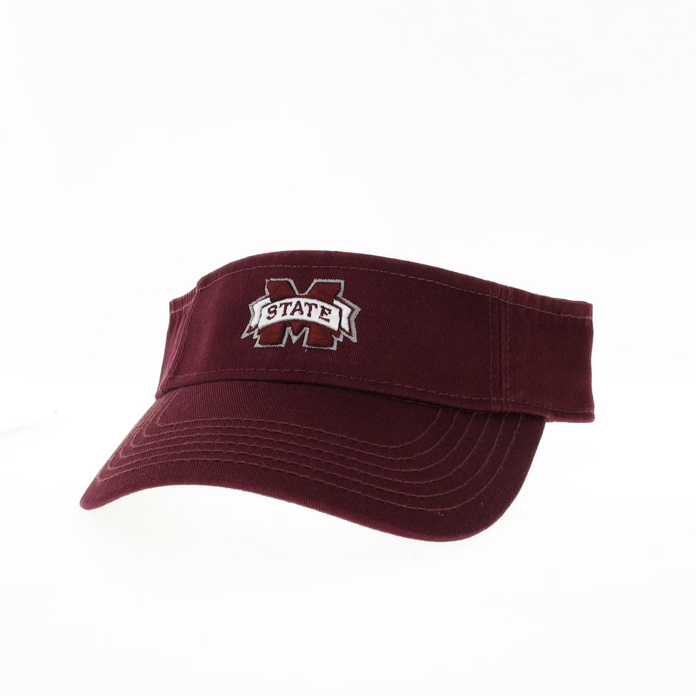 Maroon M State Visor