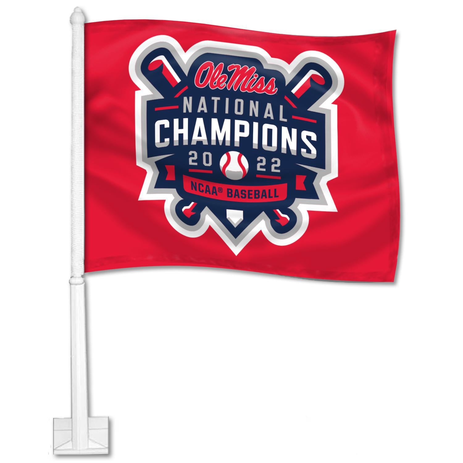 2022 National Champions Ole Miss Car Flag