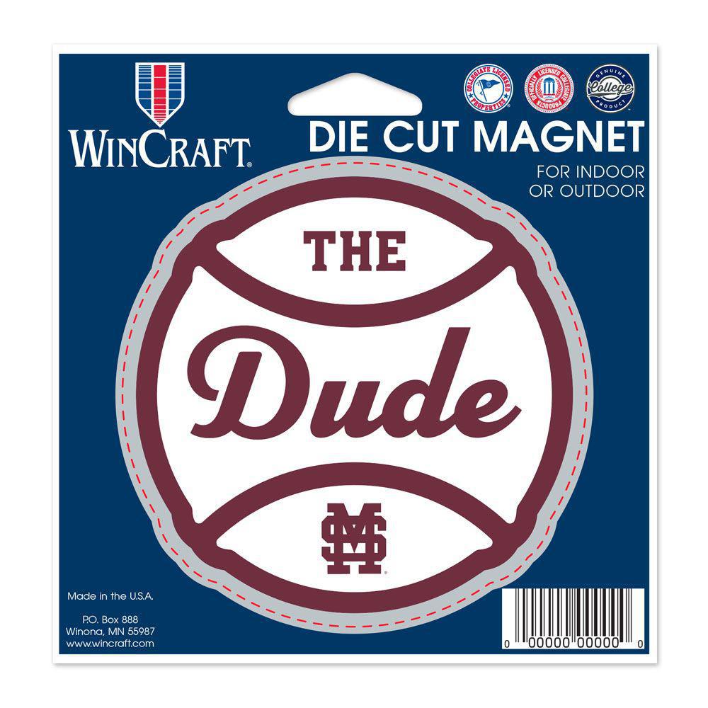 Wincraft The Dude Baseball Magnet for Mississippi State fans