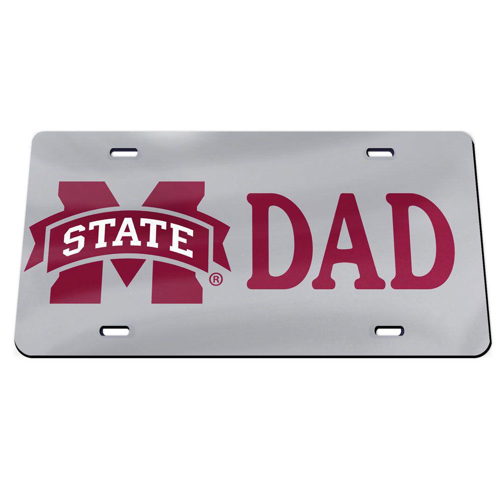 Wincraft Mississippi State Dad Car Tag