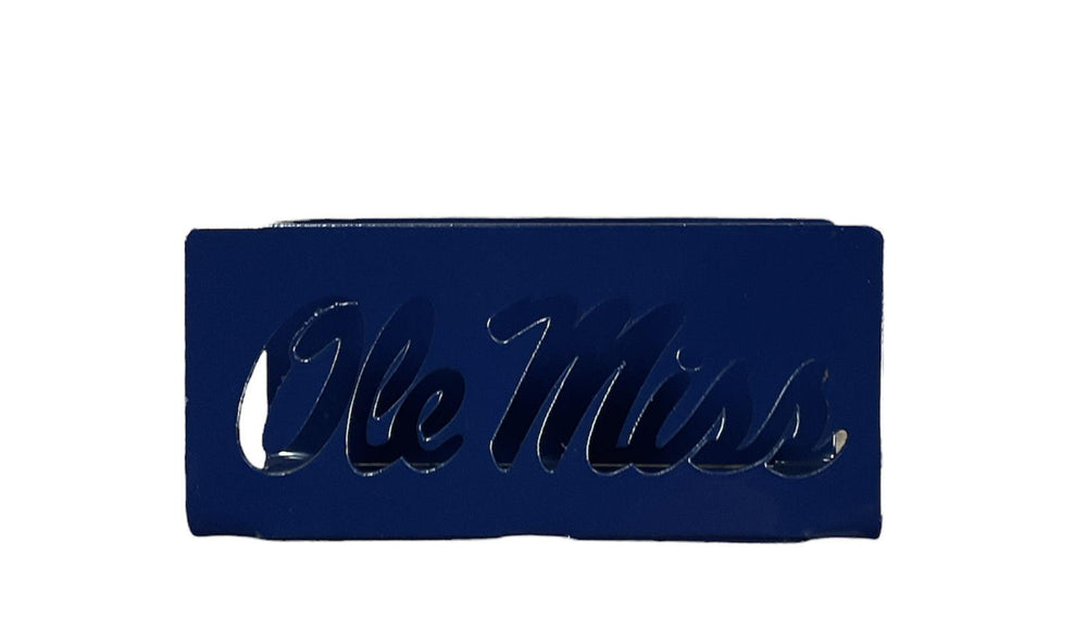 Gameday Ironworks Ole Miss Navy Business Card Holder