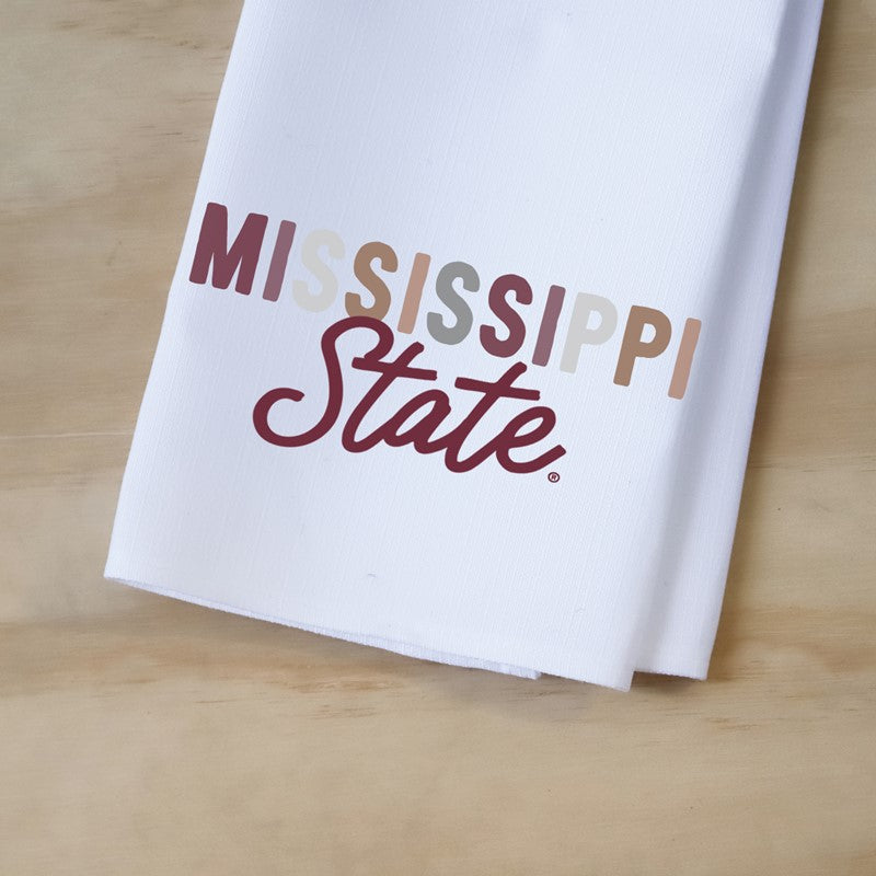 Little Birdie Collegiate Tones MSU Tea Towel